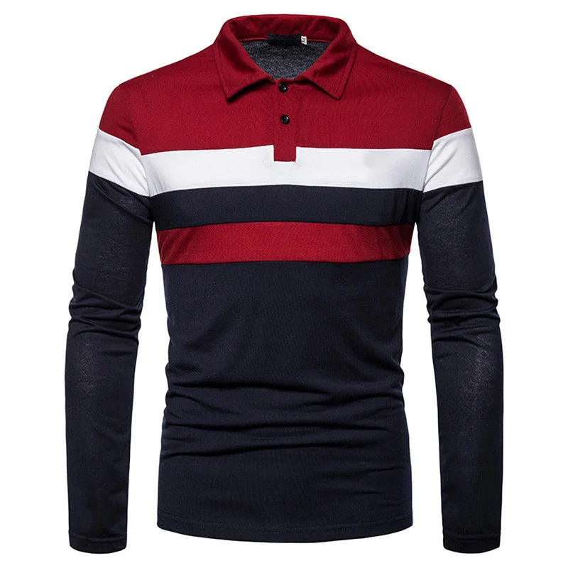 Men's Long Sleeve Polo Shirt Slingint Lennard