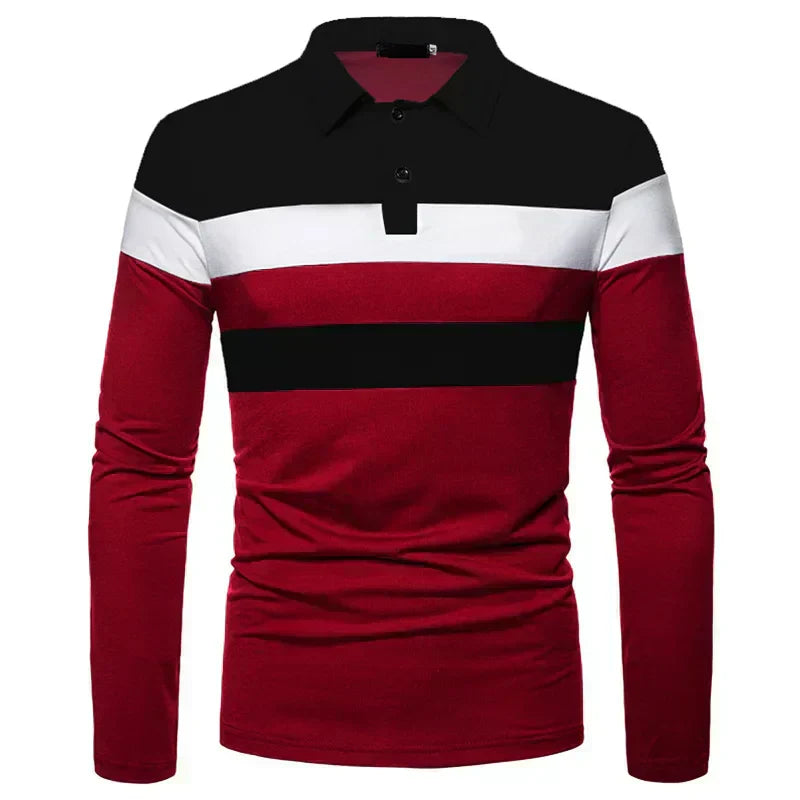 Men's Long Sleeve Polo Shirt Slingint Lennard