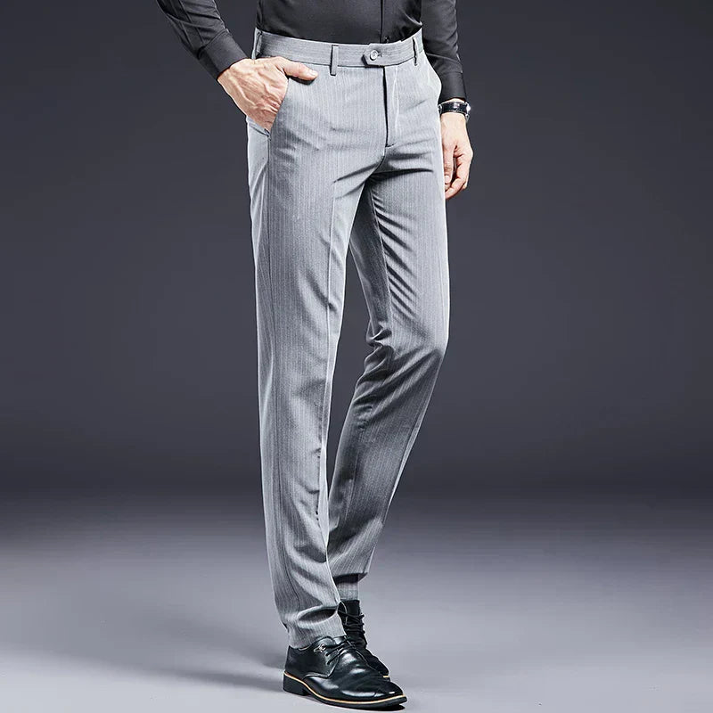 Premium Men's Suit Trousers Striped Lennard