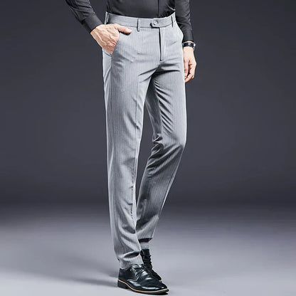 Premium Men's Suit Trousers Striped Lennard