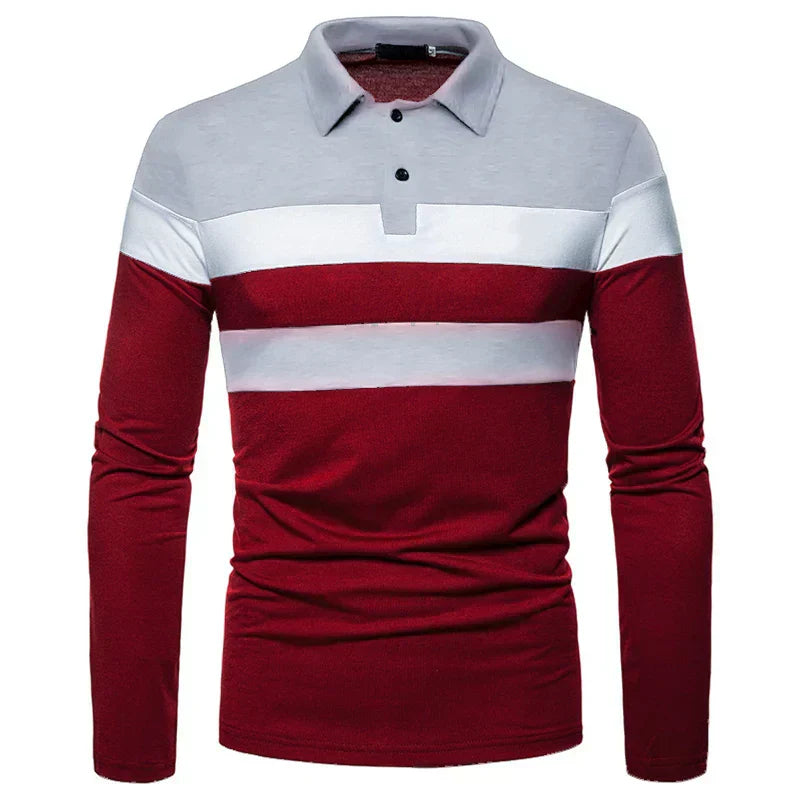 Men's Long Sleeve Polo Shirt Slingint Lennard